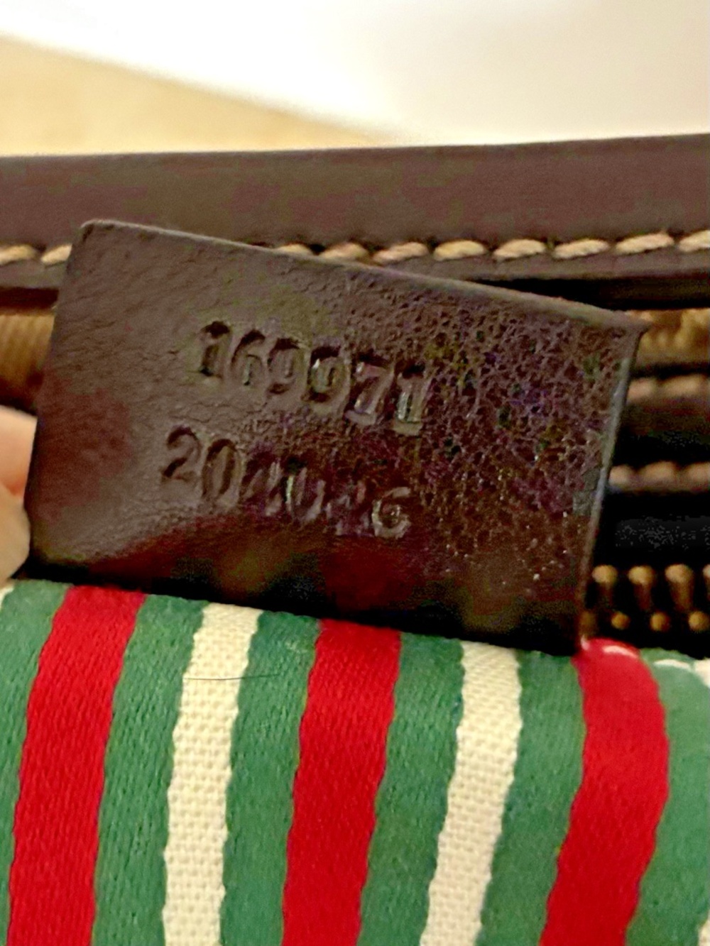 Gucci Britt Boston Bag GG Monogram Canvas Brown Leather & Dust Bag -Like New - Picture 13 of 16